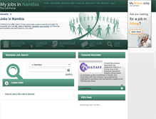 Tablet Screenshot of myjobsinnamibia.com